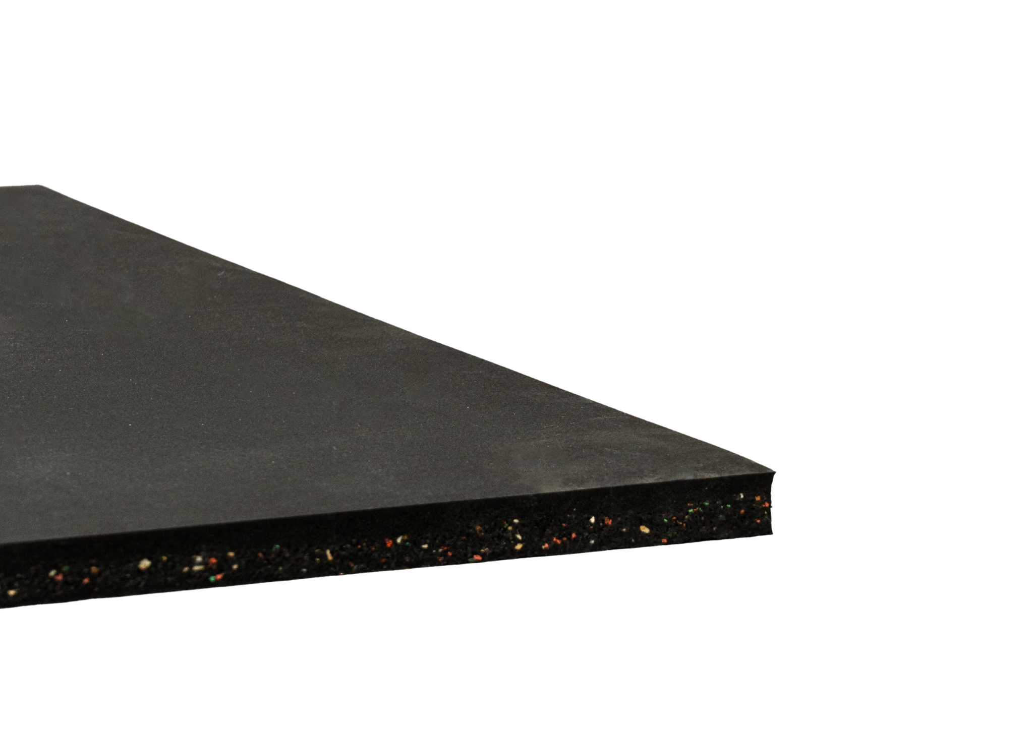 30mm Premium Rubber Flooring (1m x 1m, Black)