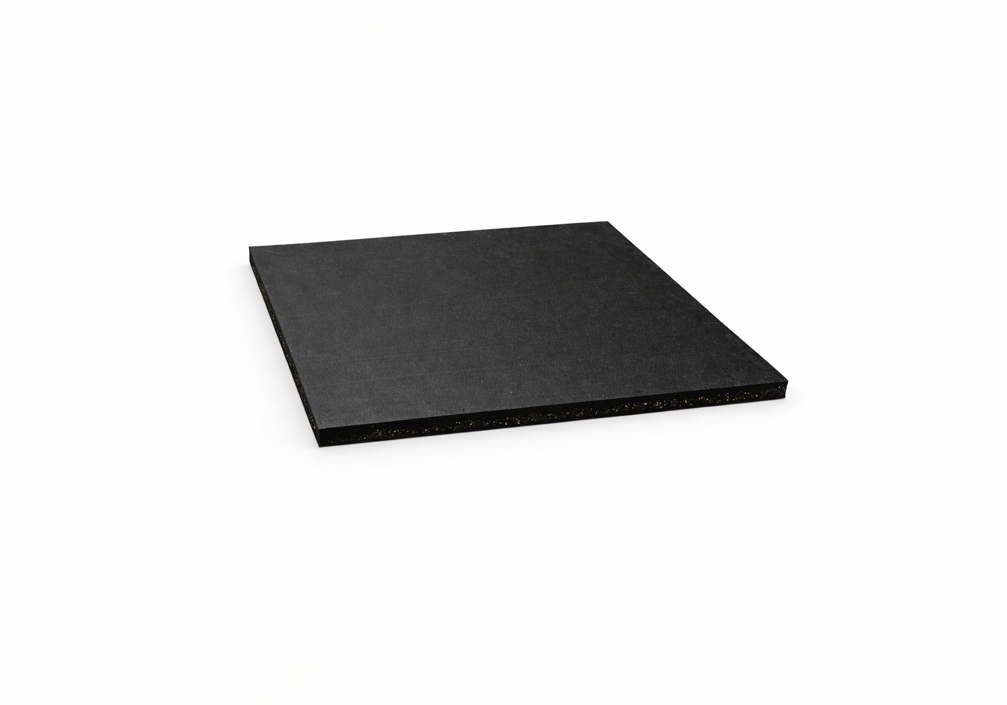 30mm Premium Rubber Flooring (1m x 1m, Black)