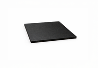 30mm Premium Rubber Flooring (1m x 1m, Black)