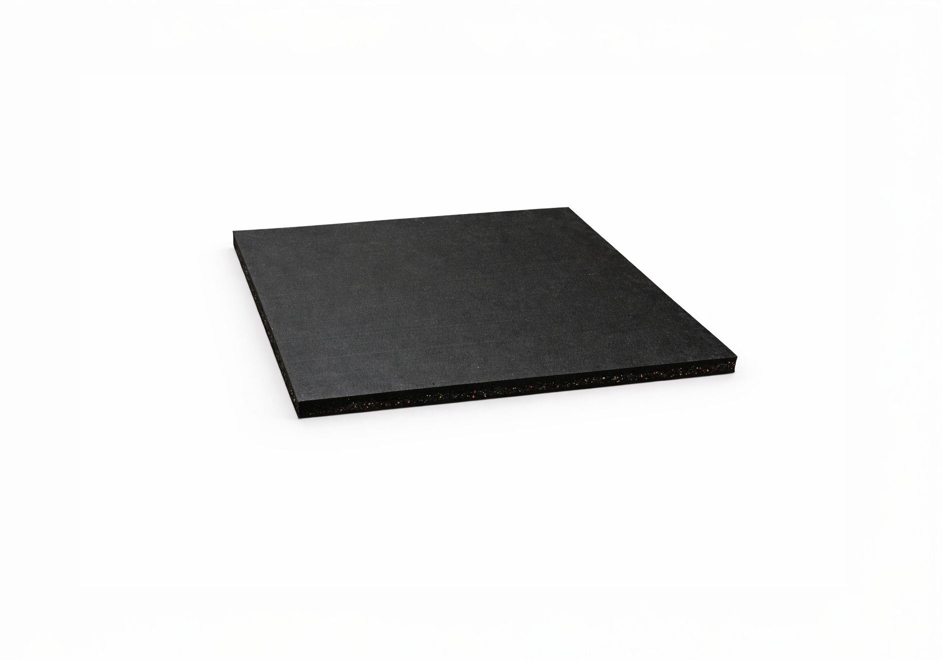 30mm Premium Rubber Flooring (1m x 1m, Black)